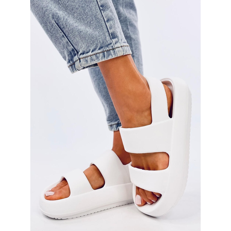 Sandale Rickett White spumă alb 2