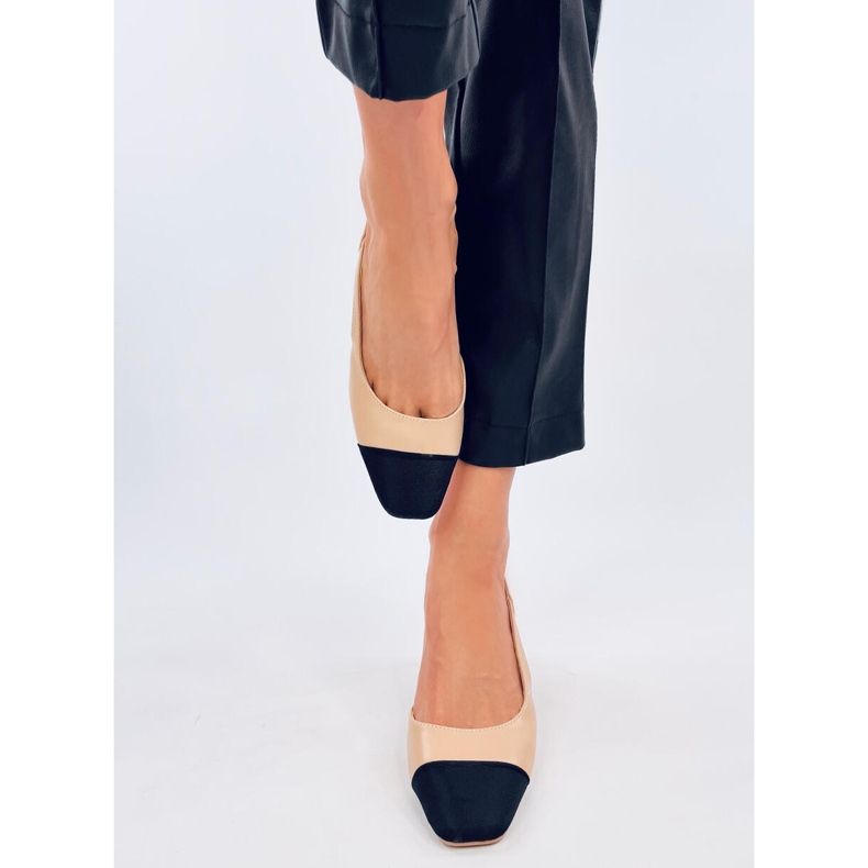 Chanelkikikiki Sandale bej cu toc înalt 1