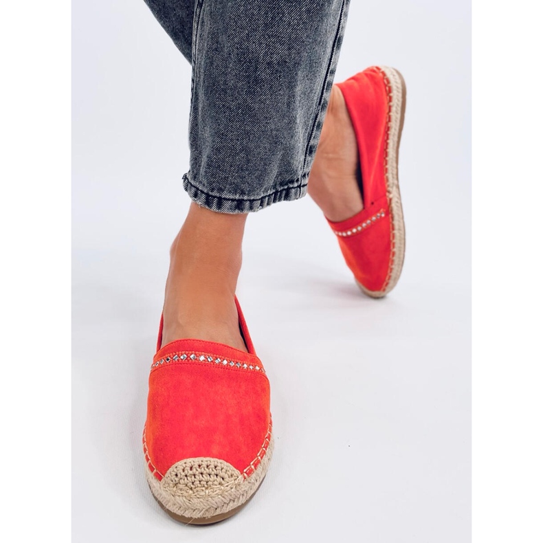 Espadrile dama Etance Orange portocale 1