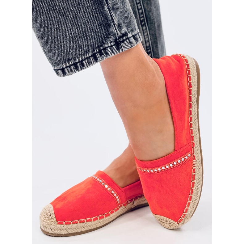 Espadrile dama Etance Orange portocale 2