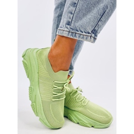 Fabre L.GREEN pantofi sport șosete verde 1