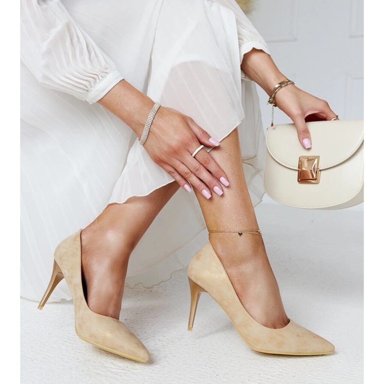 Tocuri aurii metalice cu talpă din piele de la Soissons de aur 1