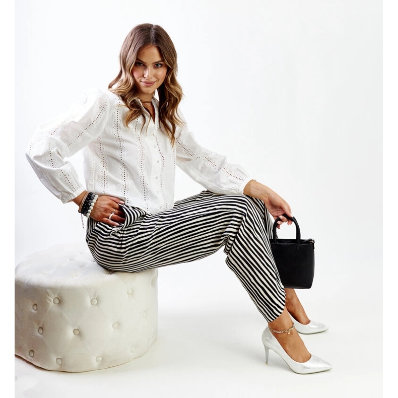 Tocuri argintii metalice cu inserție din piele Paume 2