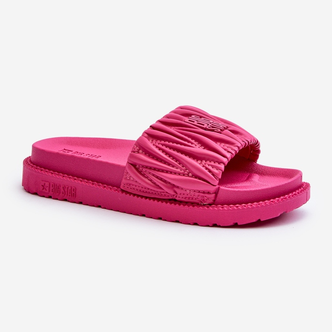Flip-flops de damă pe platforma Big Star NN274A749 Fuchsia roz 1