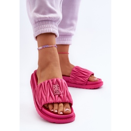 Flip-flops de damă pe platforma Big Star NN274A749 Fuchsia roz 3