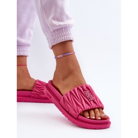 Flip-flops de damă pe platforma Big Star NN274A749 Fuchsia roz 6