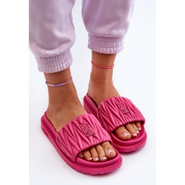 Flip-flops de damă pe platforma Big Star NN274A749 Fuchsia roz 5