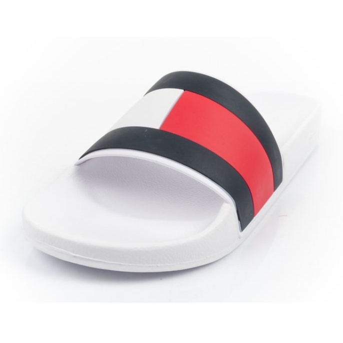 Șlapi Tommy Hilfiger FM0FM04236YBR alb 1