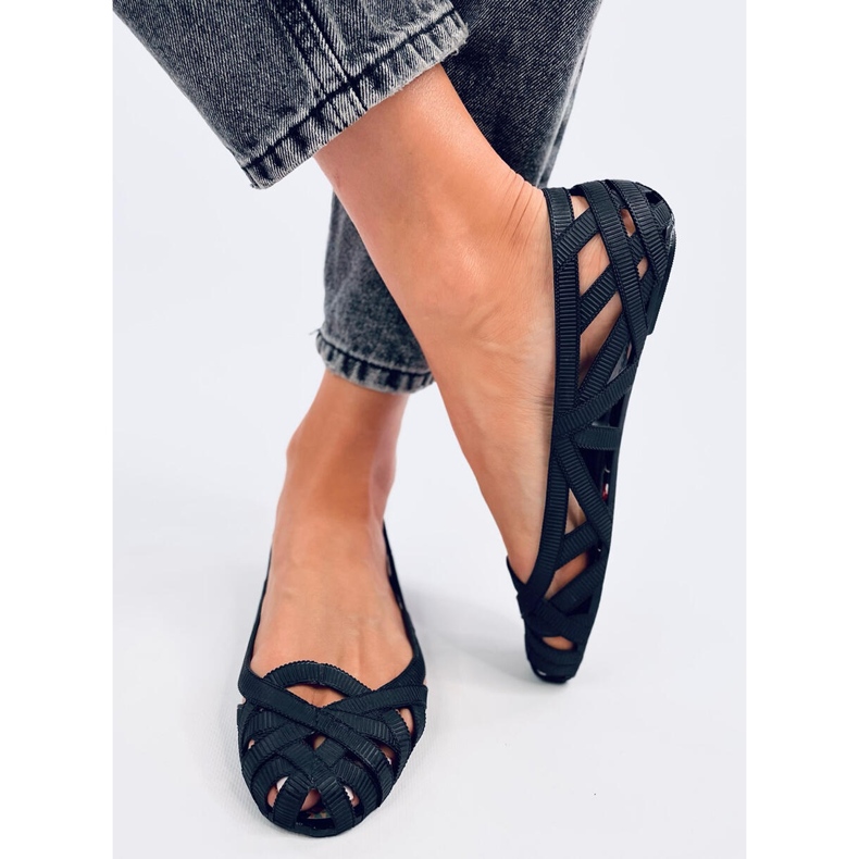 Meliski Chassa Balerini negri ajurati negru 1