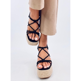 Pascai Sandale espadrile cu pane negre negru 1 Pascai Sandale espadrile cu pane negre negru 1