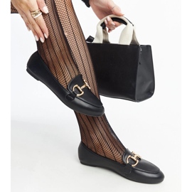 Mocasini negri cu cataramă Tanja negru 1