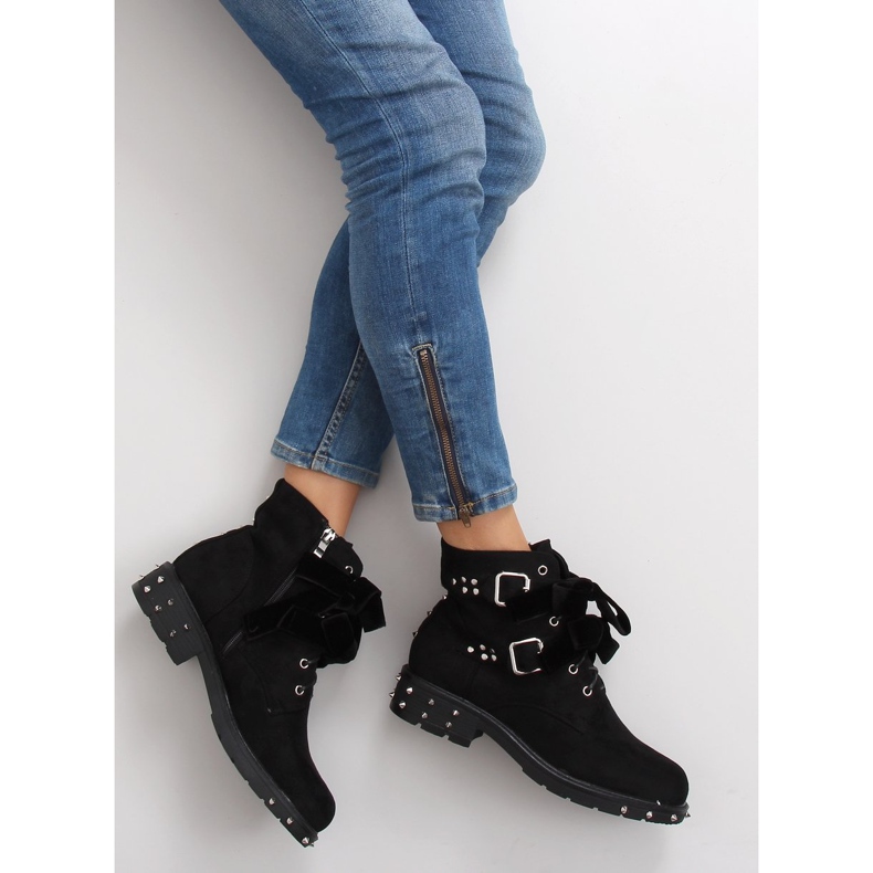 Cizme elegante cu crampoane CLS-30 Black negru 1