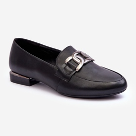Sergio Leone Mocasini De Dama Cu Decorat Camilena Neagra negru 1