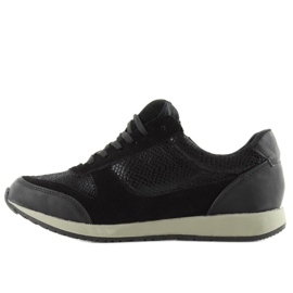Pantofi sport cu fermoar fermoar 1280-2 negru 1