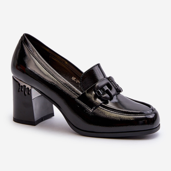 S.Barski Pantofi de damă cu toc înalt, negru patentat D&A MR38-973 1 S.Barski Pantofi de damă cu toc înalt, negru patentat D&A MR38-973 1