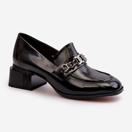 Pompi din Piele Lacuata Neagra S.Barski MR38-960 negru 1