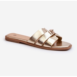 Flip Flops De Damă Cu Decor Auriu Kavinia de aur 1