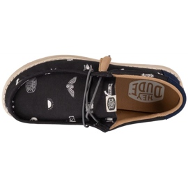 Hey Dude Hei Dude Wally Stars N Skulls Print M 41284-001 pantofi negru 2