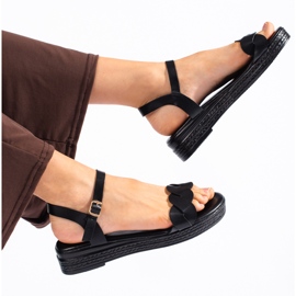 Sabrina Sandale de dama negre confortabile negru 1