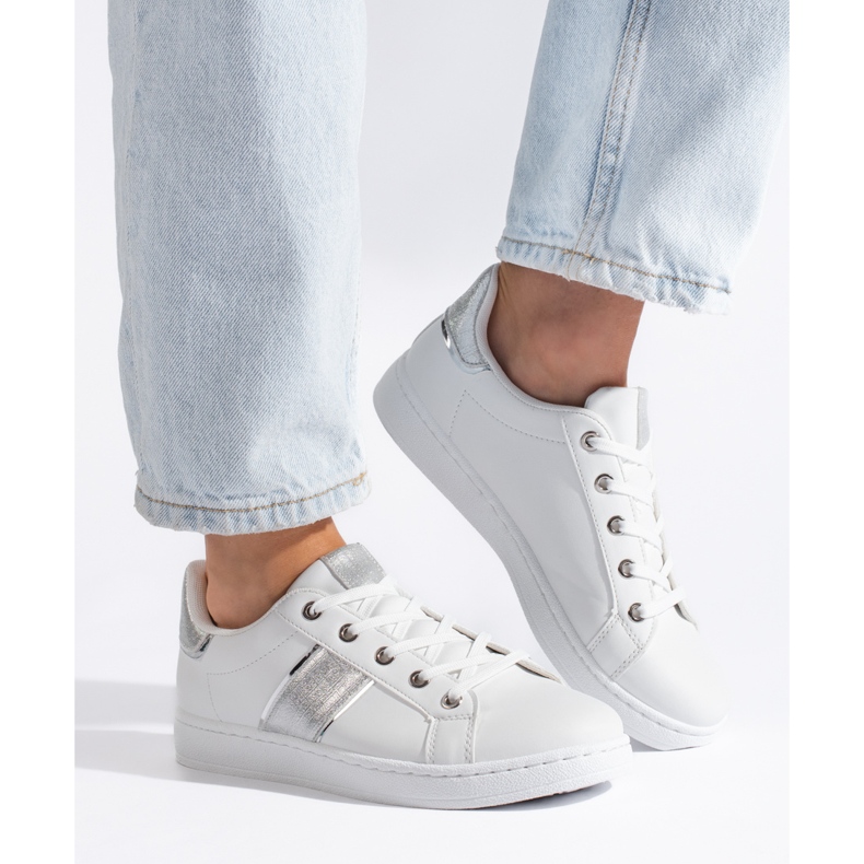 Pantofi sport albi dama 2