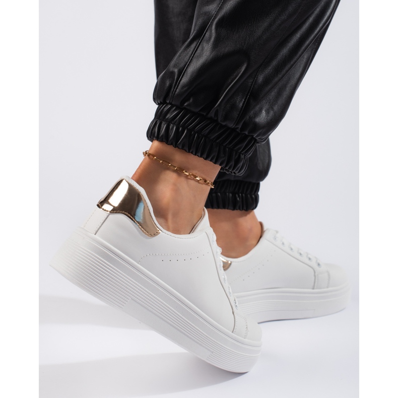 Pantofi sport de dama albi 2