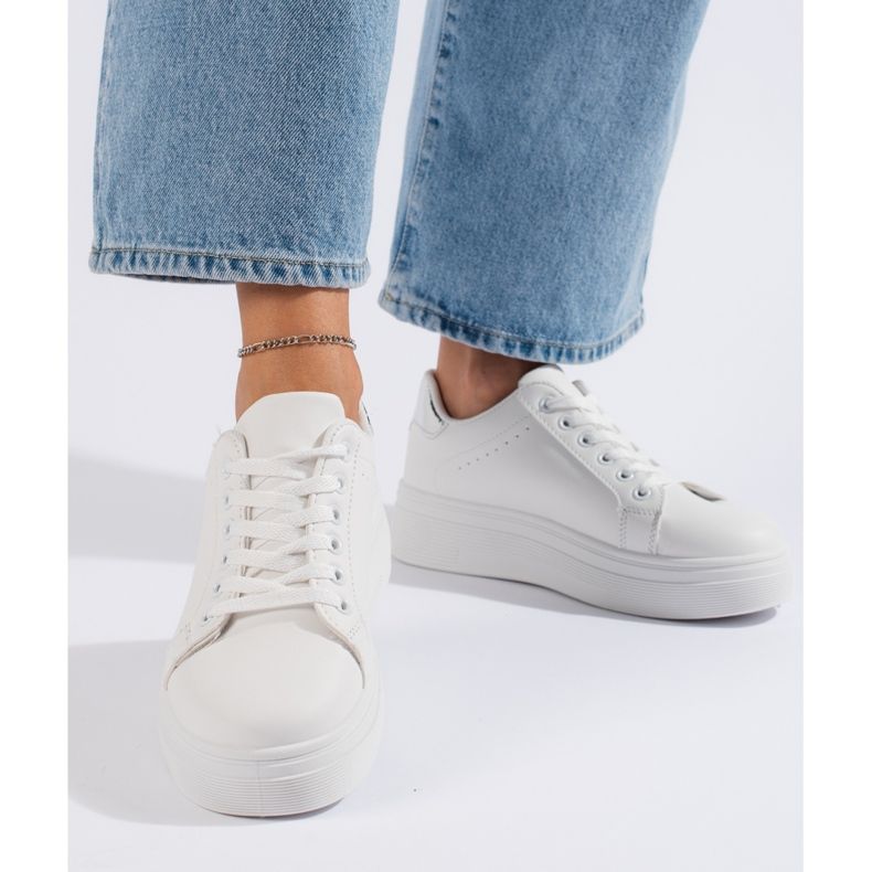 Pantofi sport de dama albi 2