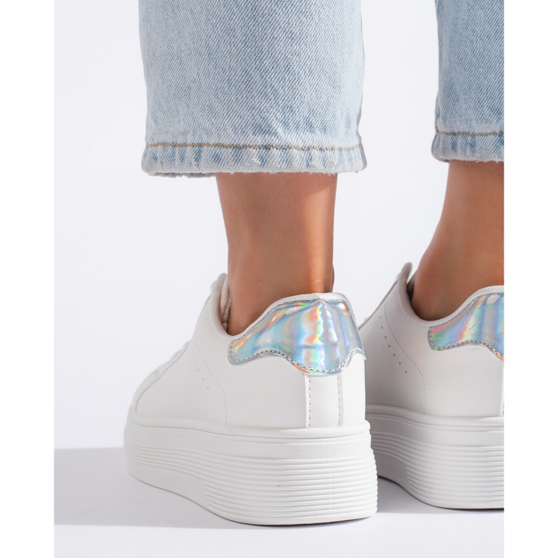 Pantofi sport de dama albi 2