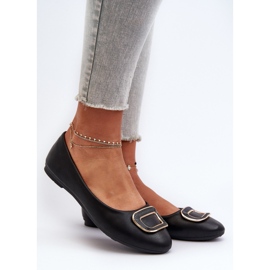 Balerini din Piele Ecologica Neagra Cu Decorat de la Enicoria negru 2 Balerini din Piele Ecologica Neagra Cu Decorat de la Enicoria negru 2