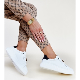 Adidași din piele albă Vinceza 1 Adidași din piele albă Vinceza 1