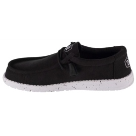 Hey Dude Hei Dude Wally Slub Canvas W 40009-001 pantofi negru 1
