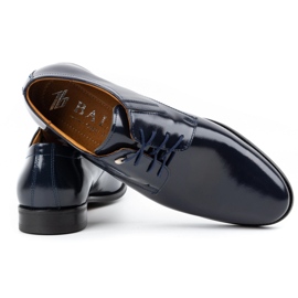 Balak Pantofi formali barbati din piele, lacuita 480, bleumarin albastru 3