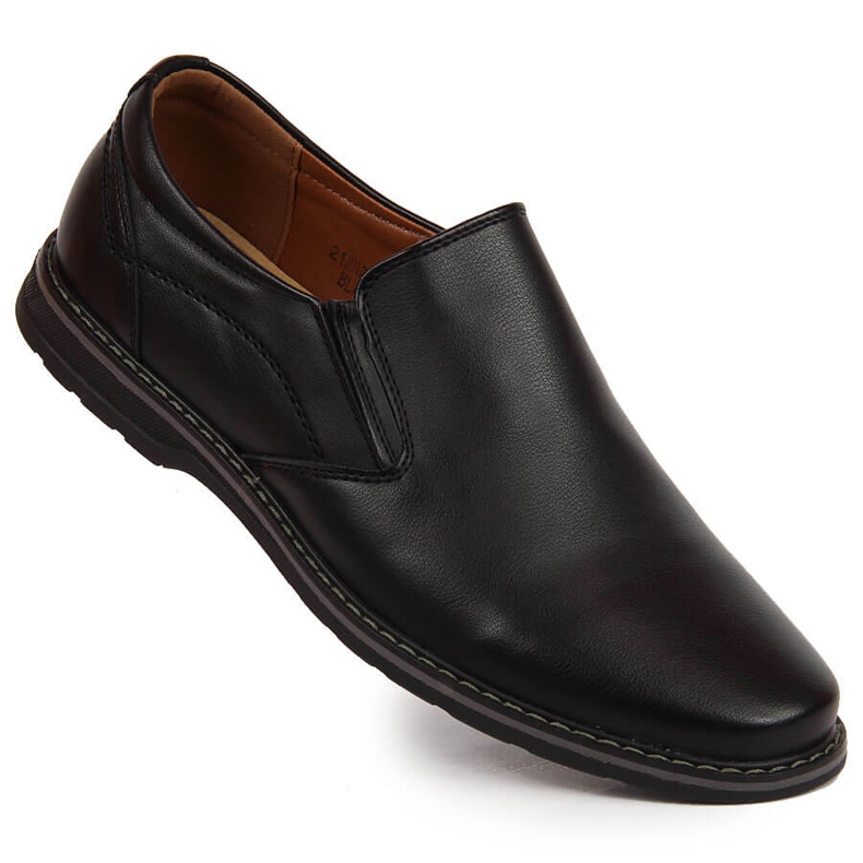 News Pantofi slip-on bărbați negri Noutăți negru 1