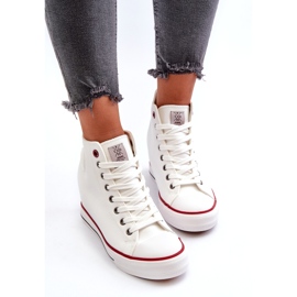 Cross Jeans Pantofi de damă cu pană Jeans încrucișați NN2R4004 Alb 3