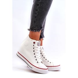 Cross Jeans Pantofi de damă cu pană Jeans încrucișați NN2R4004 Alb 1