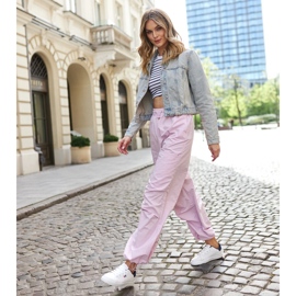 Tenisi albi din piele ecologica Gioya 1