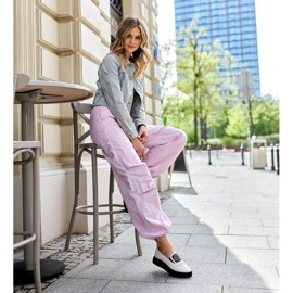 Pantofi bej cu talpă Teska masivă 1