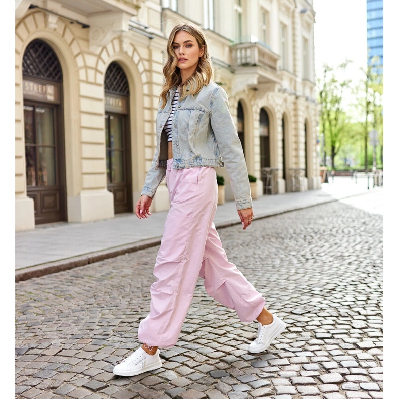 Tenisi albi din piele ecologica Brecht 2