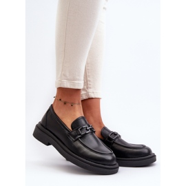 Mocasini de dama din piele neagra Keelana negru 2