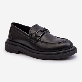 Mocasini de dama din piele neagra Keelana negru 1