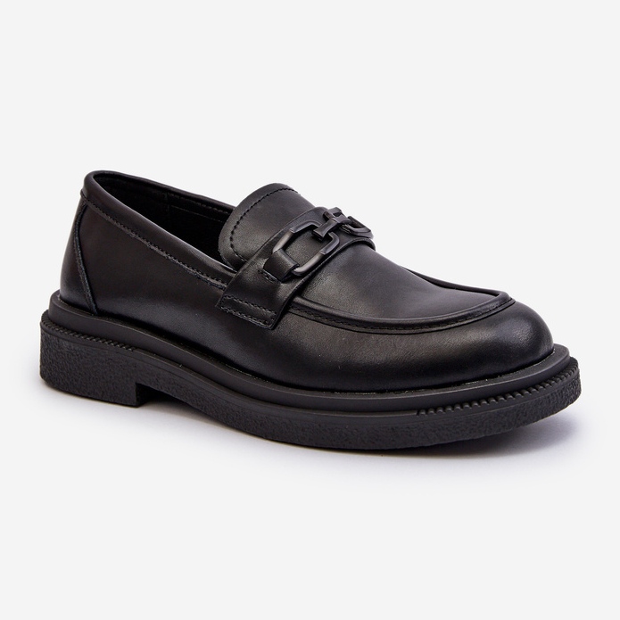 Mocasini de dama din piele neagra Keelana negru 1