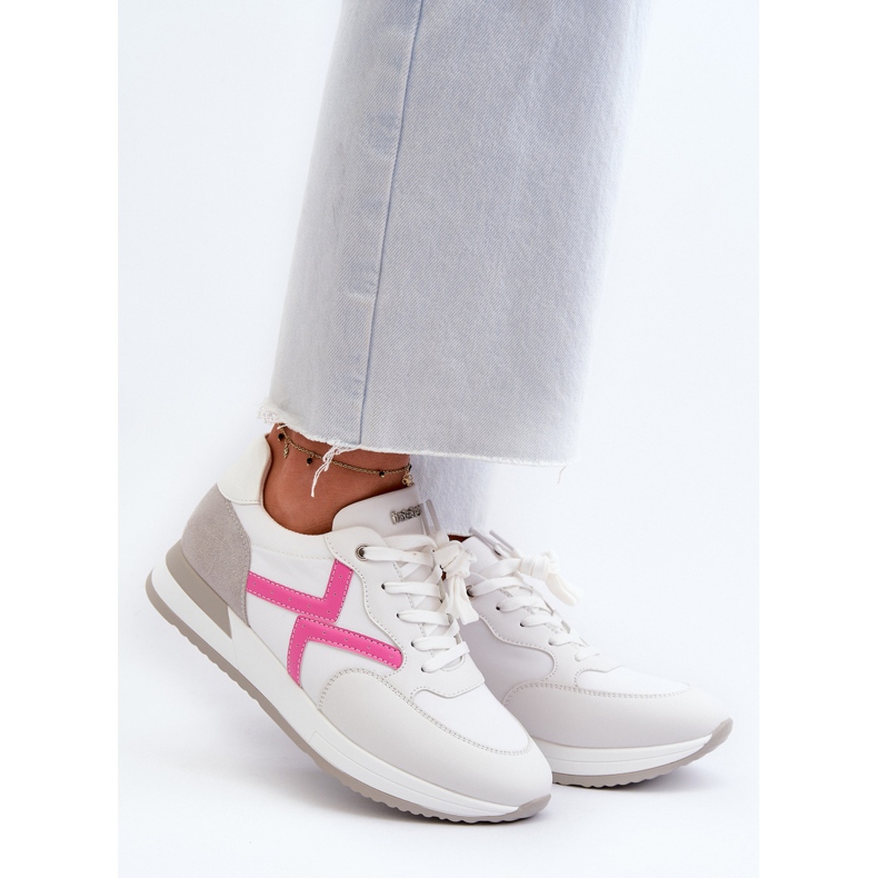 Pantofi de damă cu platformă INBLU IN000362 Alb 2