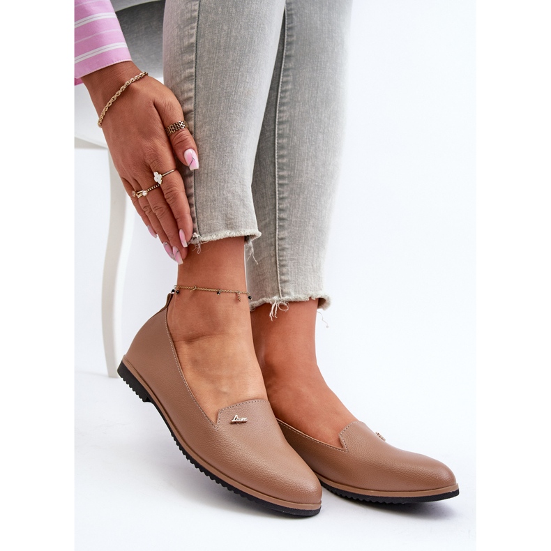 Mocasini plate dama maro Enzla 1