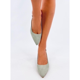 Pompe Soheil Green cu toc deschis verde 2