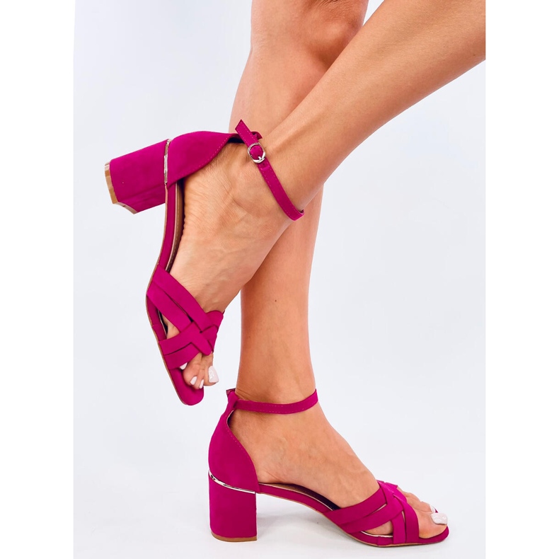 Sandale de dama cu toc inalt Sabines Fuchsia roz 2