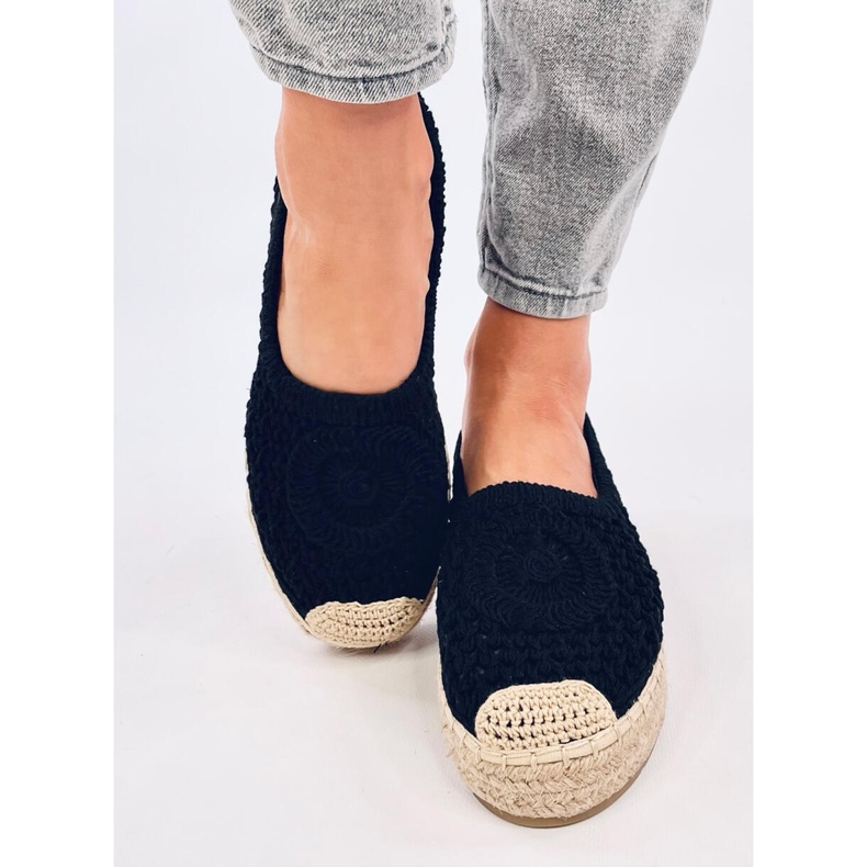 Dagonei Espadrile negre ajurate negru 1