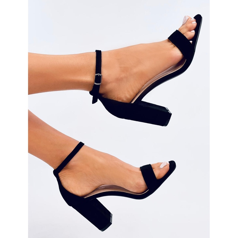 Monner Sandale negre cu toc inalt negru 1