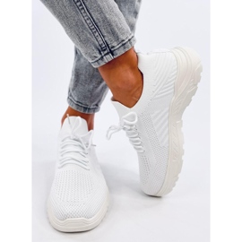 Jaussa White pantofi sport cu șosete alb 1 Jaussa White pantofi sport cu șosete alb 1