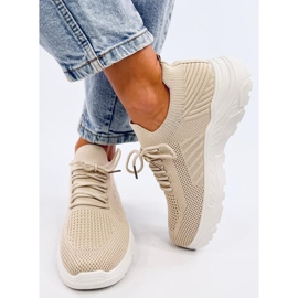 Pantofi sport cu șosete Jaussa Beige bej 1