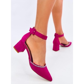 Pompe cu toc înalt Bardini Fuchsia roz 4