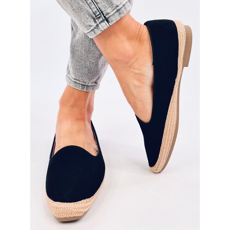 Espadrile dama Ballot Black negru 2